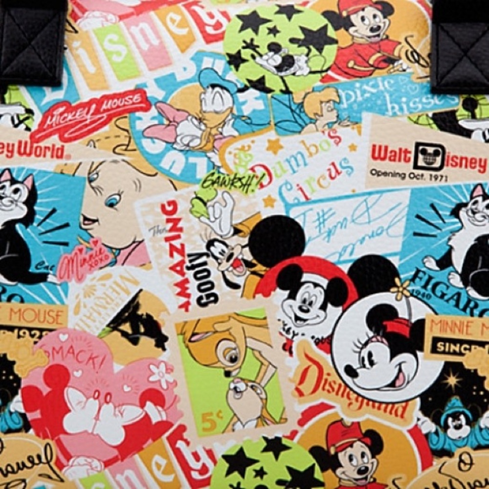 Disney Parks Handbag Classics Collage Purse Mickey Mouse and Friends Dumbo Bambi - Picture 9 of 9